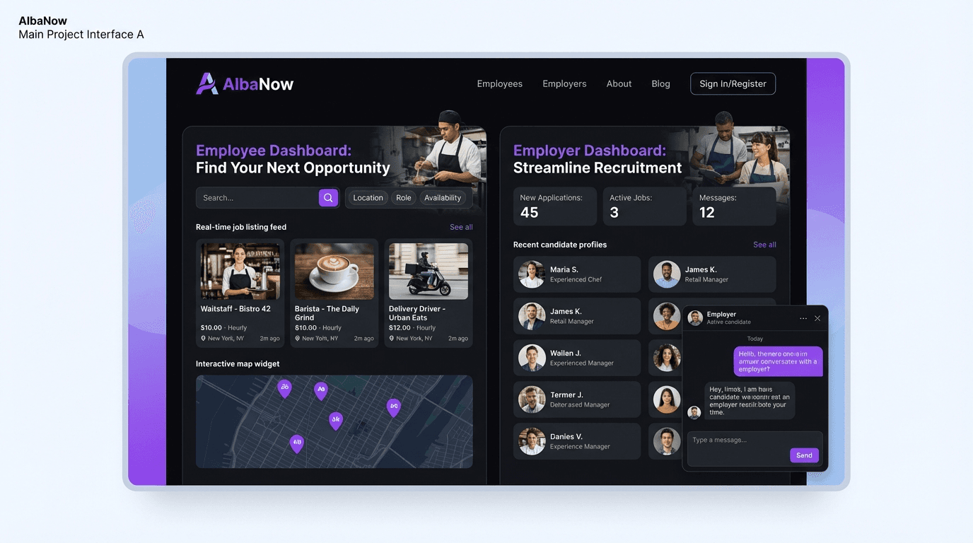 AlbaNow 핵심 기능 쇼케이스