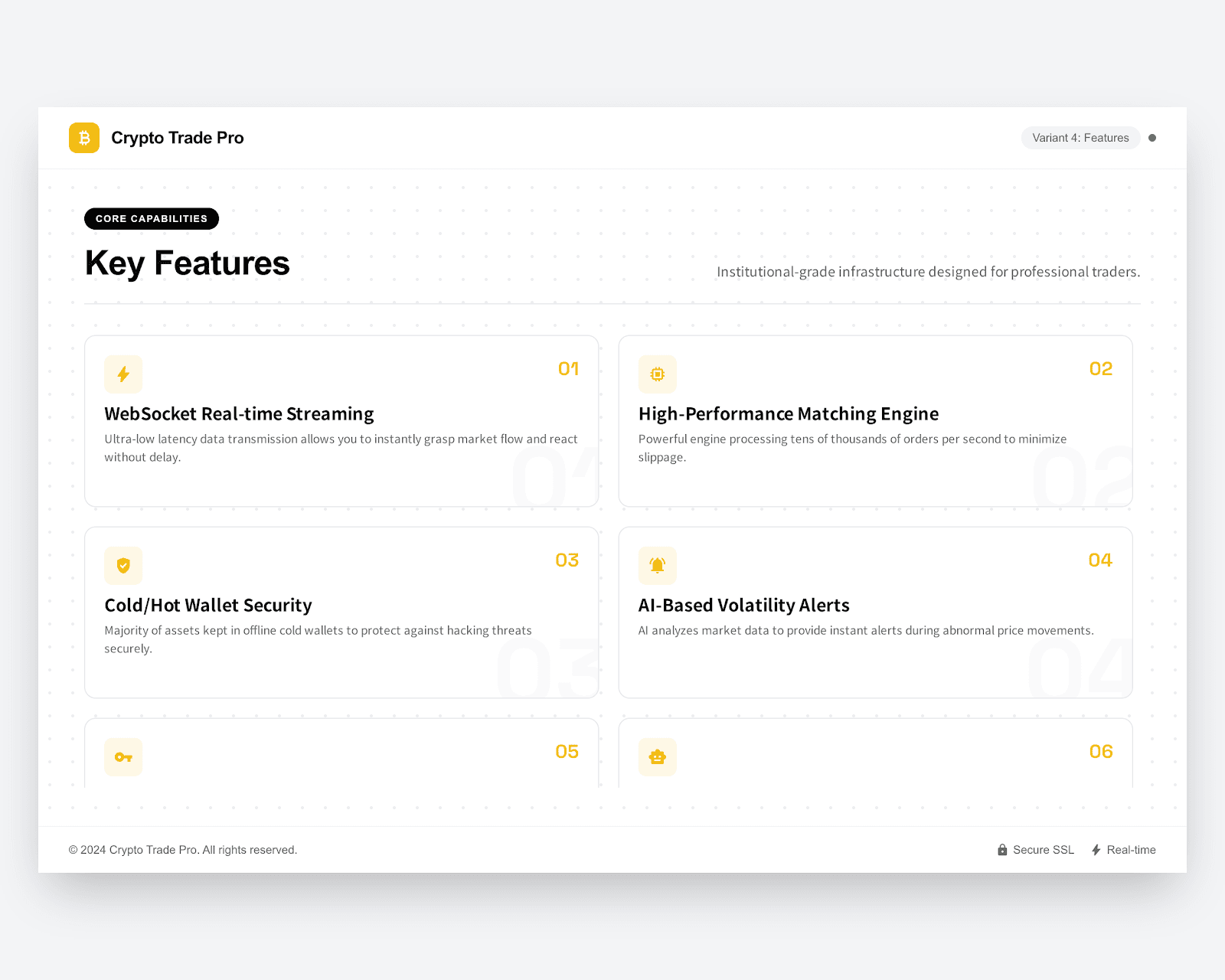 KODAQS Crypto Exchange 핵심 기능 쇼케이스